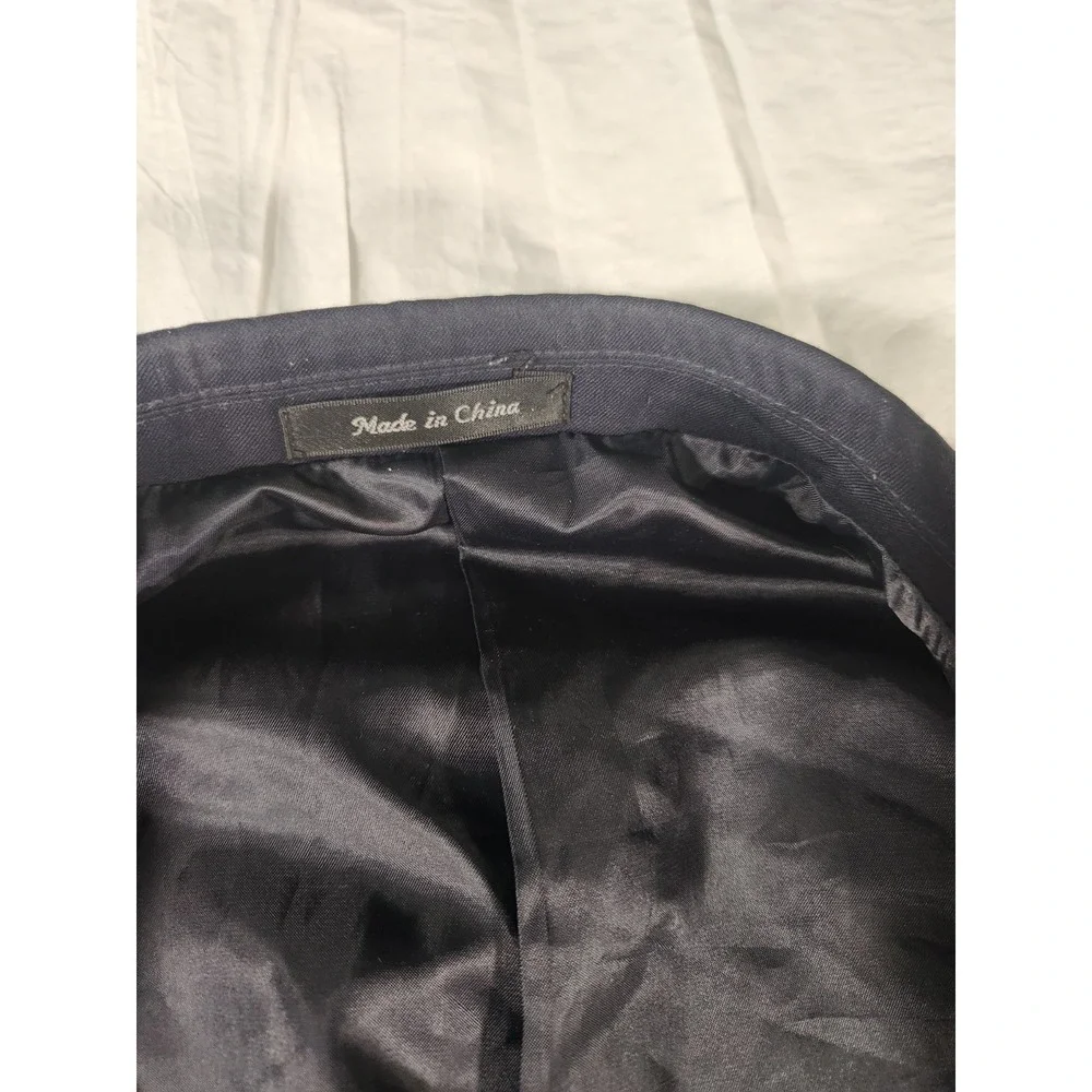 Ralph Lauren Blazer Mens 46R 100% Wool Navy Blue Gold Buttons LRL Jacket